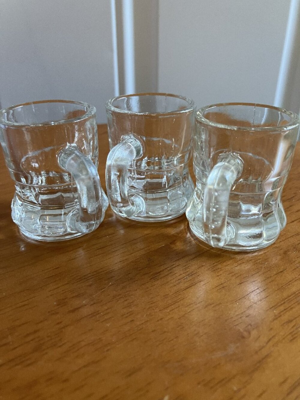 Vintage Miniature Glass Beer Mug Shot Glass Set